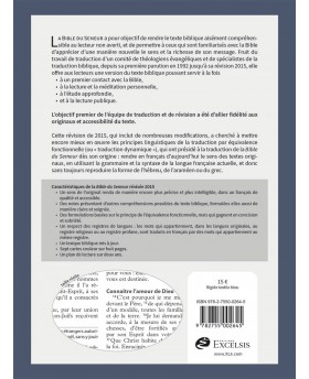 Bible du Semeur 2015, textile rigide bleue, tranche blanche [Relié]