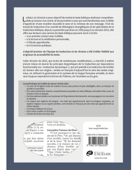 Bible, Version du Semeur 2015, textile souple bleue, tranche blanche [Relié]