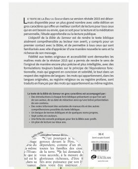 La Bible Version Semeur, avec gros caractères [Relié]