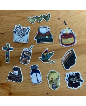 Lot de 12 Stickers