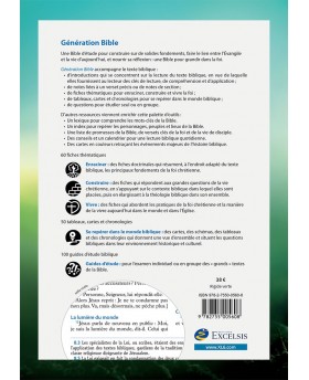 Génération Bible. Grandir dans la foi Version Semeur. Couverture rigide verte Relié