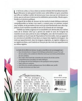 La Bible Version Semeur, avec gros caractères Couverture semi-souple textile blanche illustrée
