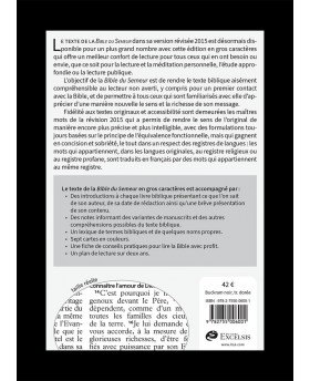 La Bible Version Semeur, avec gros caractères Couverture semi-souple textile noire, tranche dorée