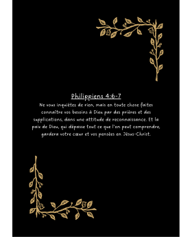 Christian planner noir Format A5