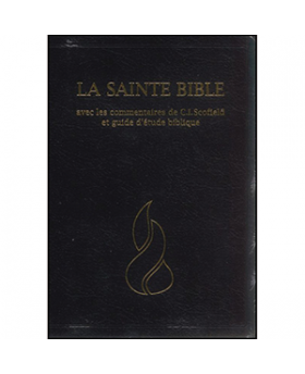 Bible Scofield cuir souple tranche or avec onglets