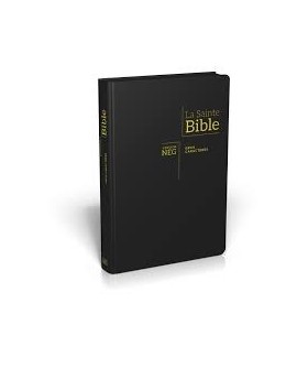 Bible NEG gros caractère NOIR avec pochette /fermeture éclair