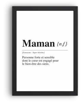 Cadre "Maman" 21 × 29,7 cm